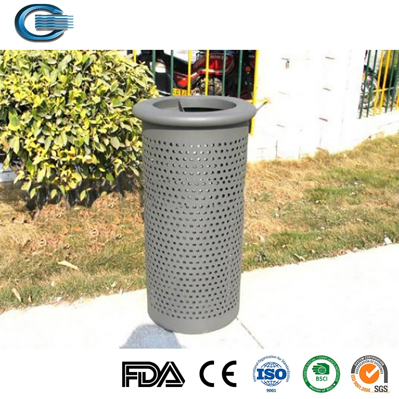 Huasheng 5L/6L/12L/20L/27L/30L Stainless Steel Dustbin Pedal Type Trash Cans with Lid