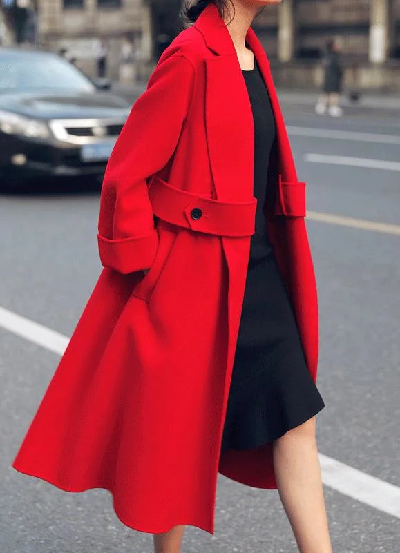 Wholesale/Supplier Wool Coats Warmth Retention Property Good Medium Length Wool Coat Made in China 2021 New Arrival