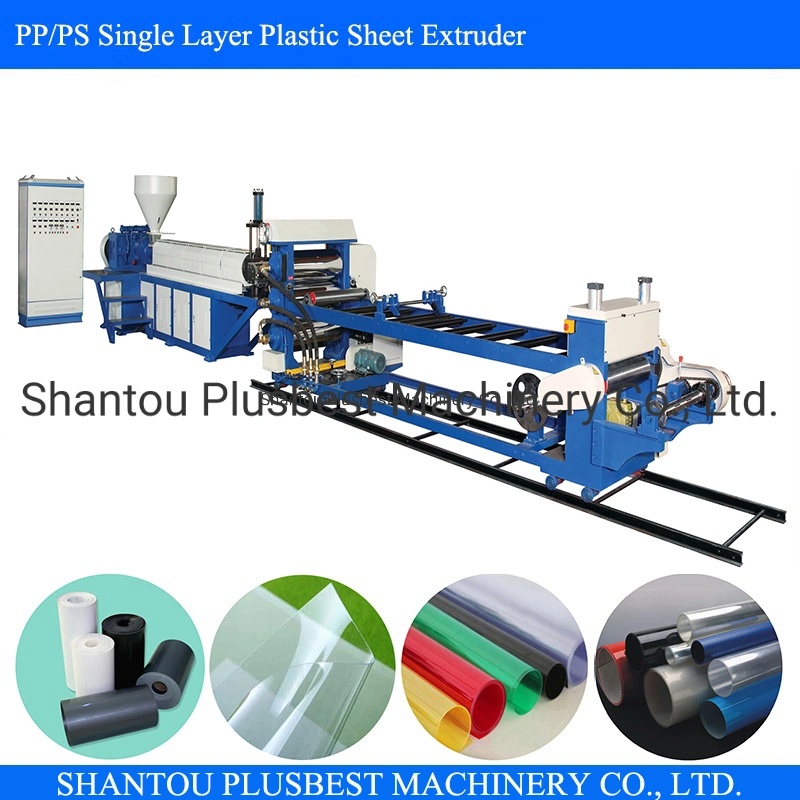 PP PS HIPS ABS EVA Single Screw Plastic Sheet Extruder Thermoforming Sheet Extrusion for China Brand