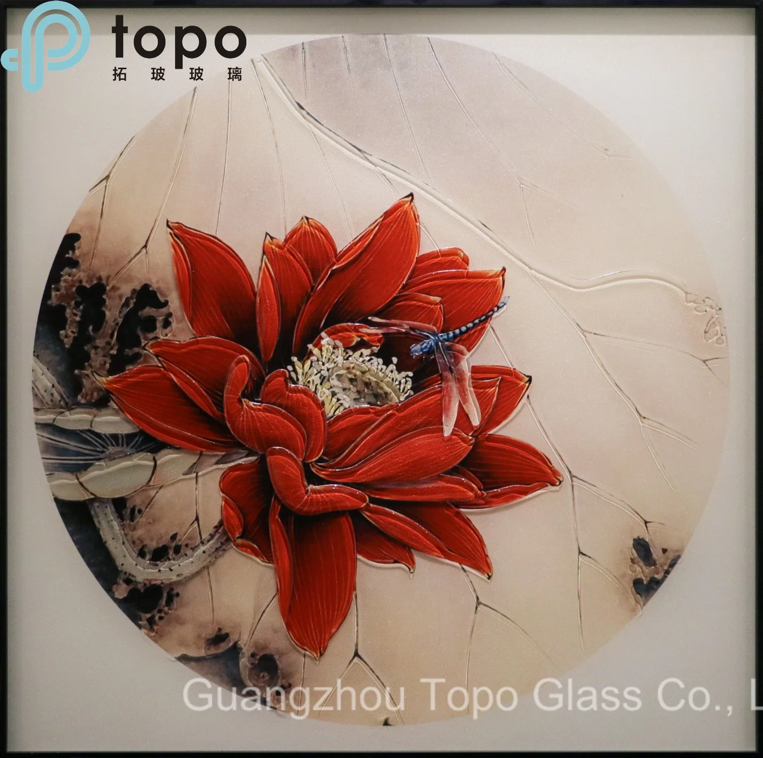 Customized Opaque Colored Glass Painting for Hotel (MR-YB6-2015)