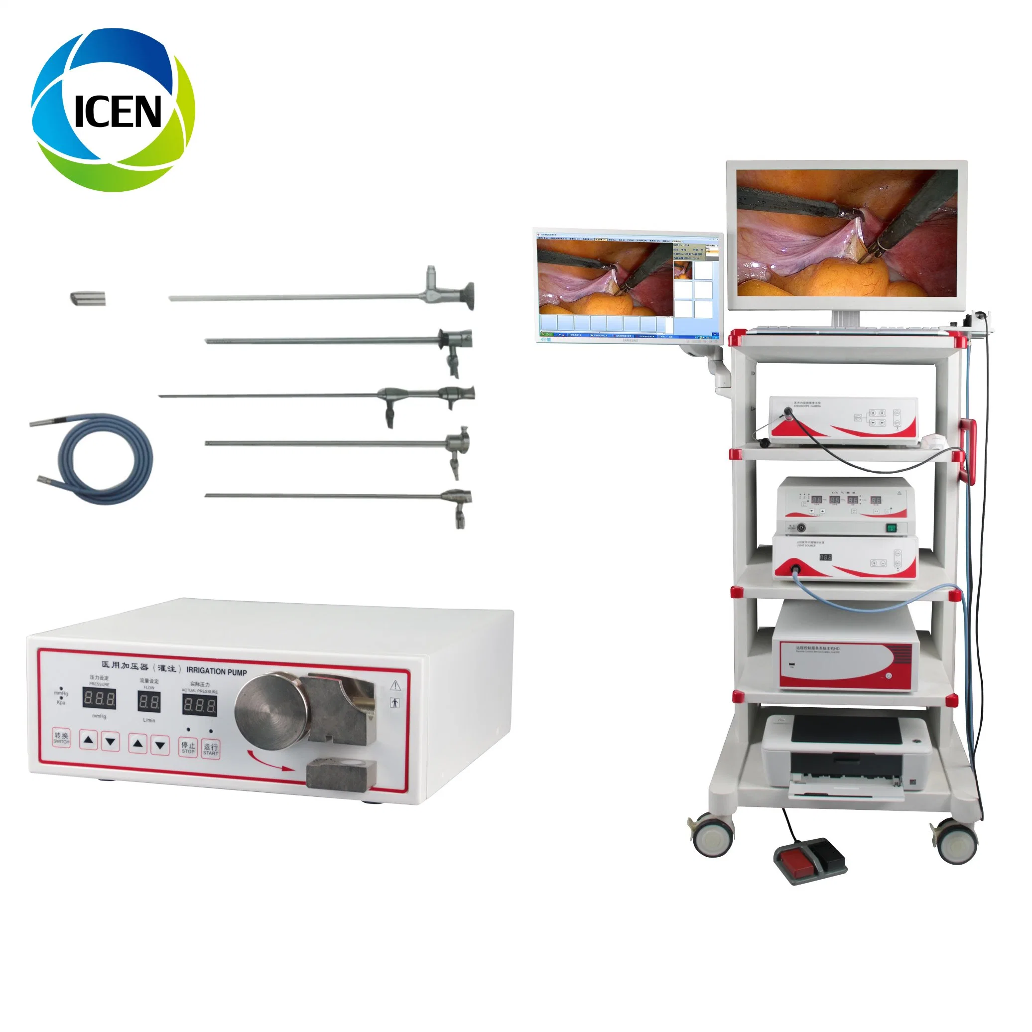 IN-P001 resectoscope instrument set resectoscope equipment camera trocars resectoscope tower