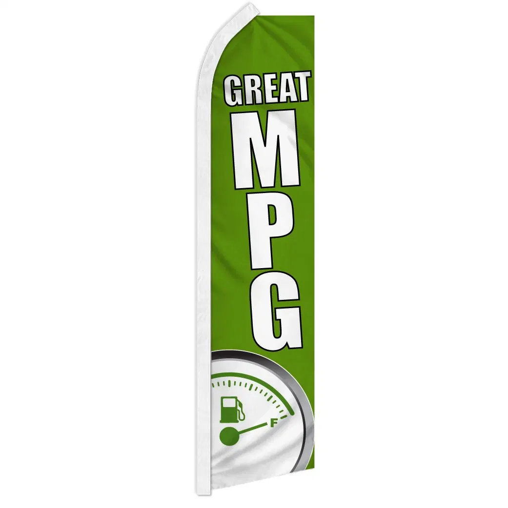 Custom Great mpg (Green) Super windless Feather Flags Cheap Advertising Баннеры флаг Пляж флаг капля флаг Знак Знак Swooper Баннер