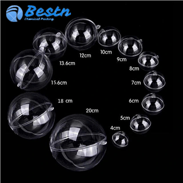 Clear Plastis Openable Ball for Christmas Decoration