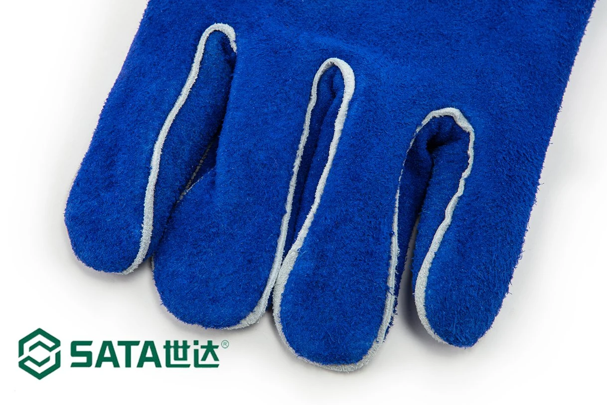 EPI SATA (groupe d'outils Apex) Protection industrielle doigt oblique résistant à la chaleur vache longue soudage de travail du cuir Gants