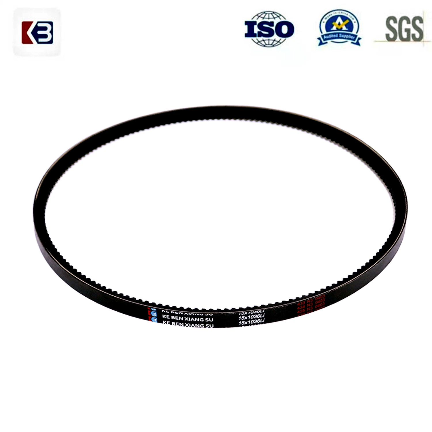 Industrial Rubber Drive Belt Automobile Engine Generator Air Conditioner Fan Tooth Belt Wear-Resistant and Noise Reduction