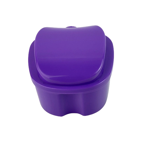 Apple Shape Denture Box Denture Bath Box with Basket