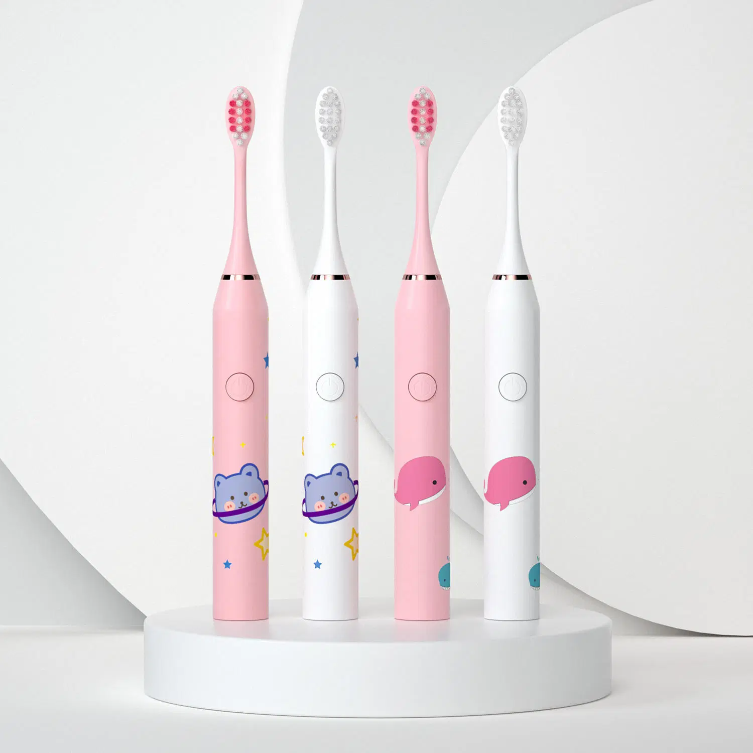 Sonic recargable Cartoon Smart cepillos de dientes para niños cepillo de dientes eléctrico impermeable para niños