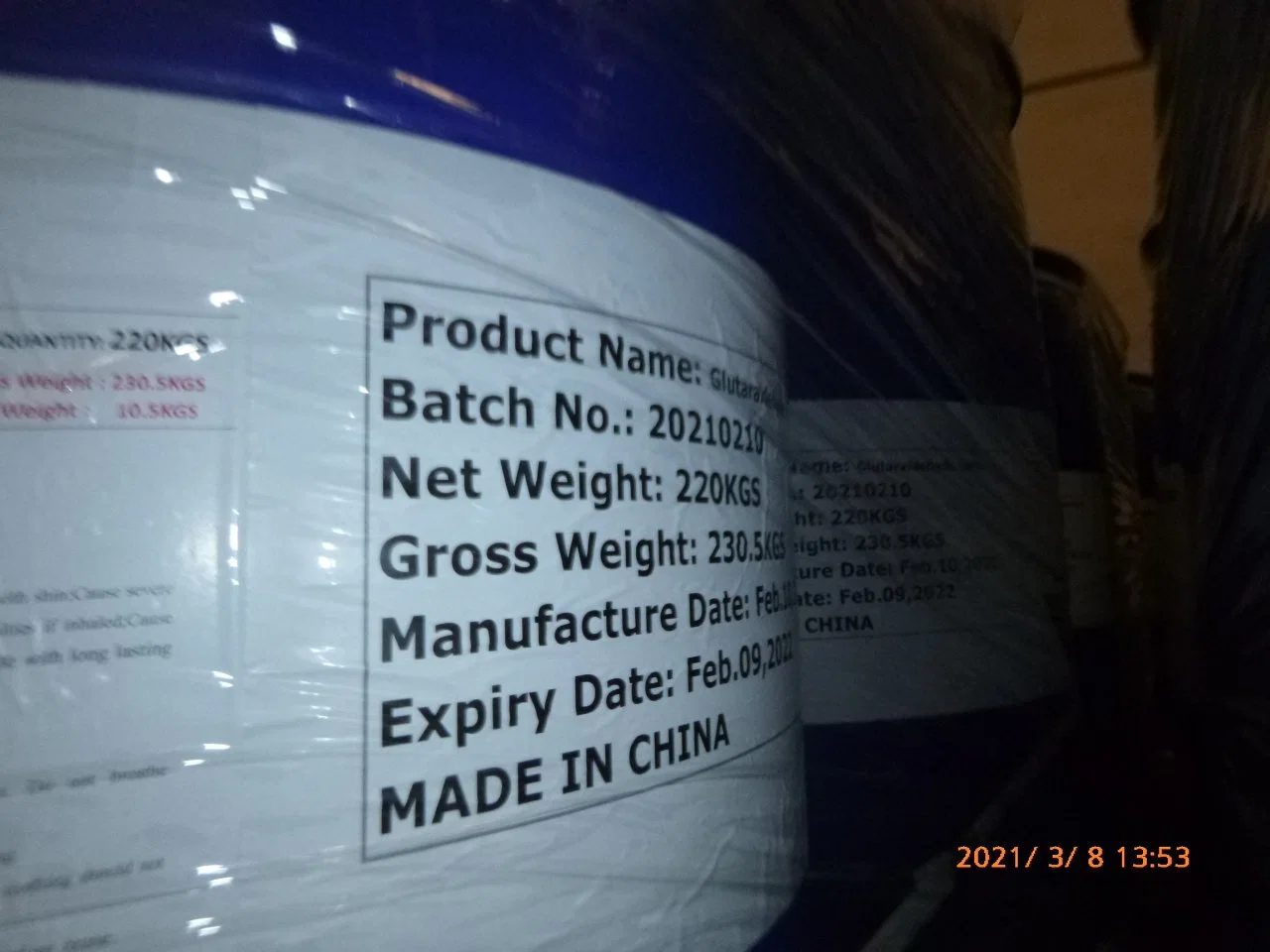 Factory Supply High quality/High cost performance Glutaraldehyde Biocides 11308