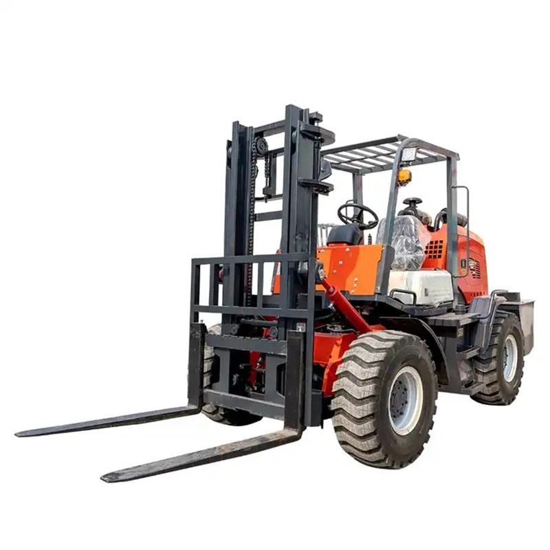 4X4 Tractor Forklift for Beekeeping FL1000 1ton Forkflit 4WD Terrain Fork Truck