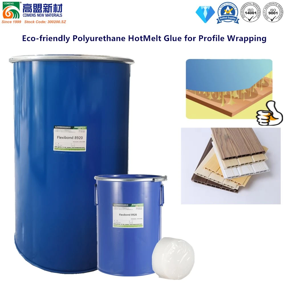 Solvent Free Hot Melt Adhesive Wood Working Polyurethane Glue (Flexibond 8920)