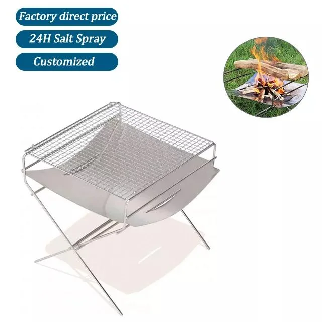 OEM Manufacturer Wholesales Metal Stainless Steel Oven Rack Customized Foldable Grill BBQ High Quality Folding Grills