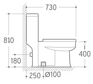 Ceramic Sanitary Ware Bathroom furniture Water Closet One Piece Toilet (Hz5516)