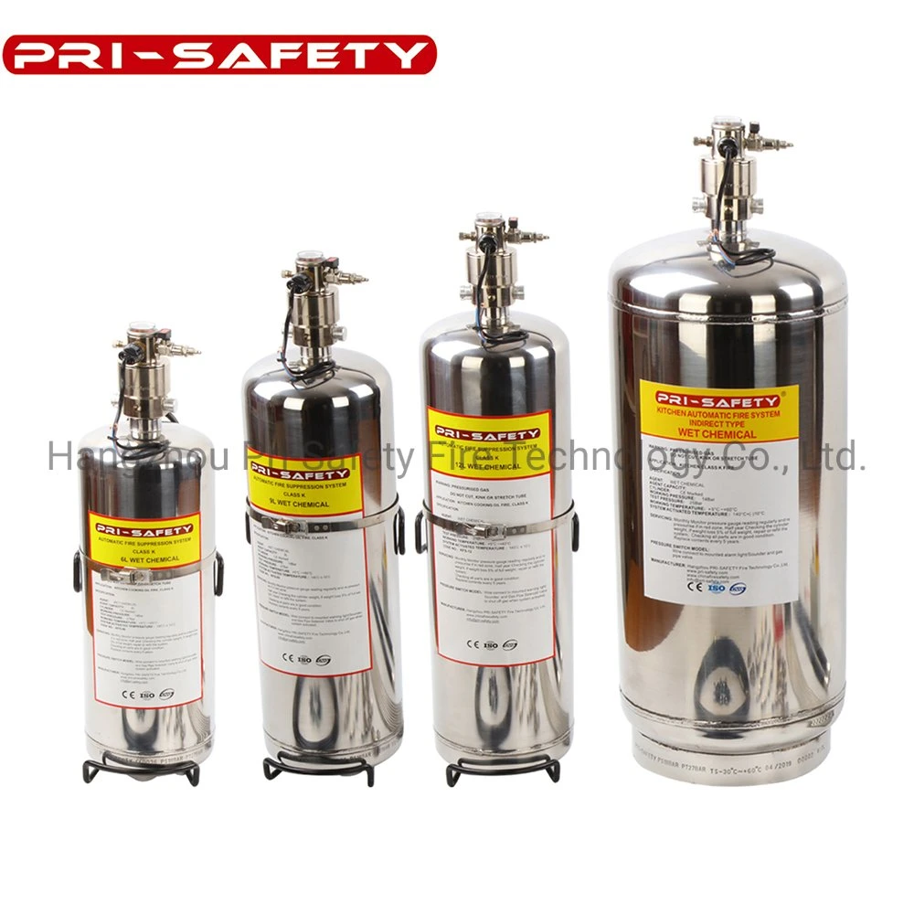 Wet Chemical Fire Extinguisher Fire Suppression Systems for Restaurant Kitchen