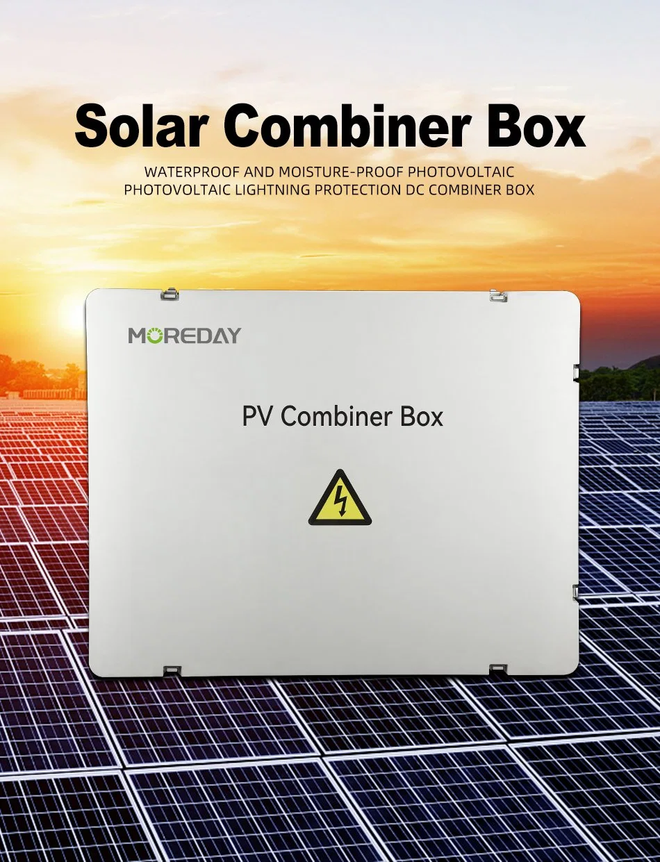 precio de fábrica Solar Moreday DC 24 cuerdas 1000V IP65, la energía solar fotovoltaica Panel de cadena de alimentación de la matriz caja combinadora