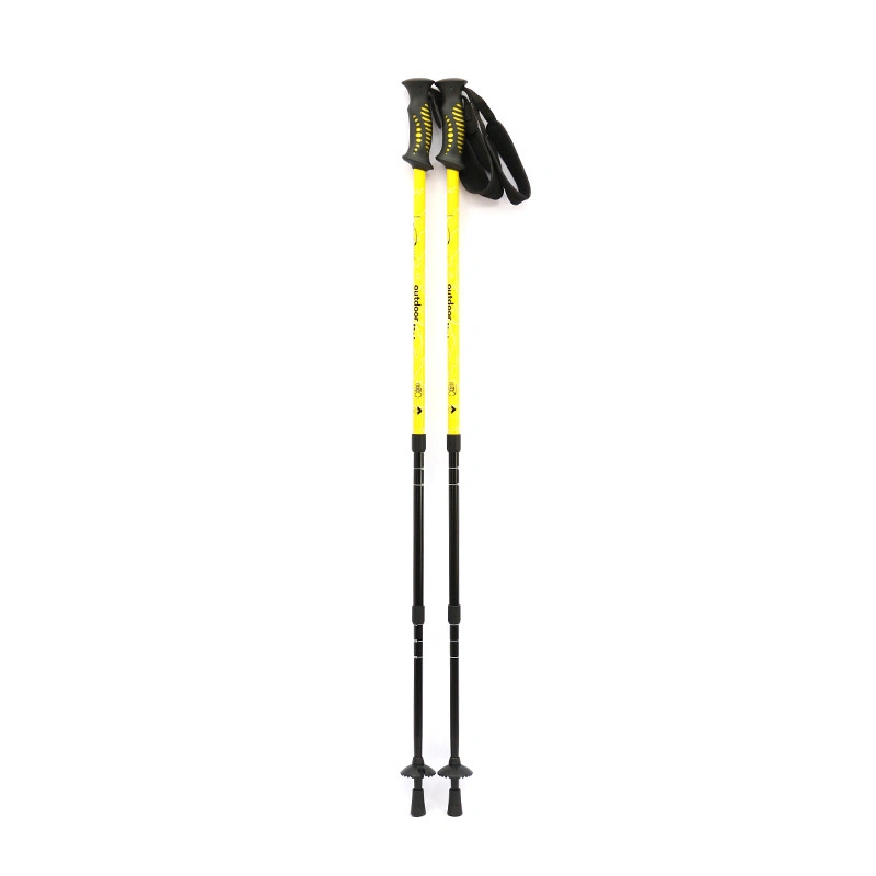 Pôles trekking pliable de haute qualité en alliage aluminium bâtons de Nordic Walking Walking Stöcke Alpenstock