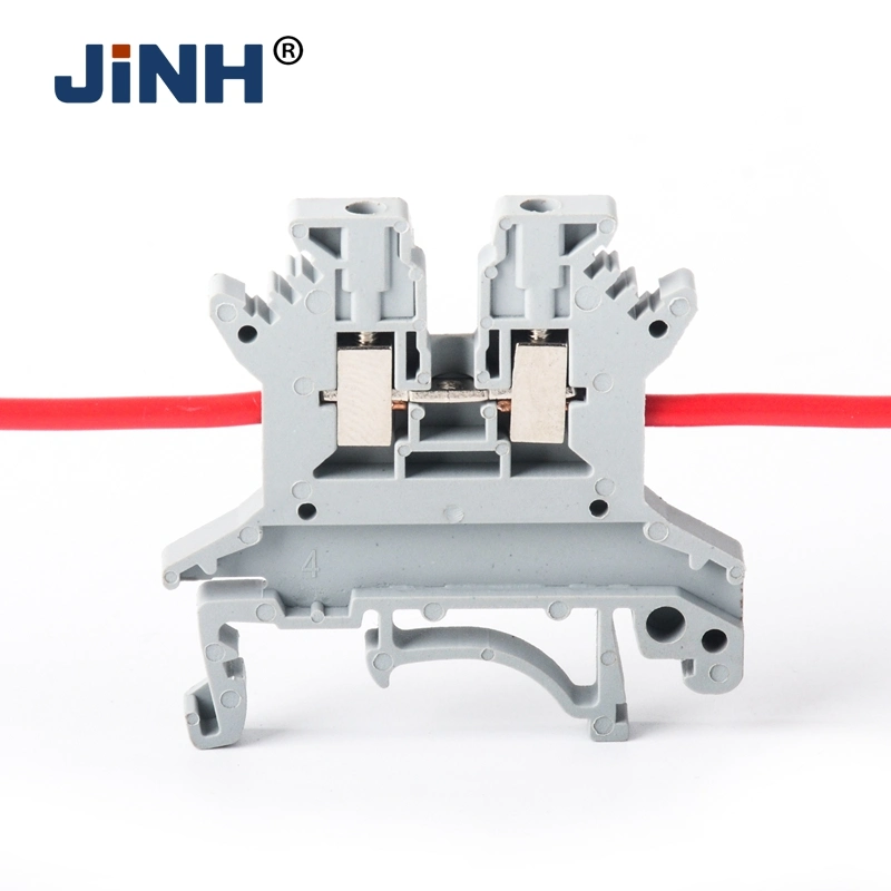 Terminal Blocks Universal DIN Rail Mounted Lug Plate Wiring Row Connection Copper Parts Blue/Gray