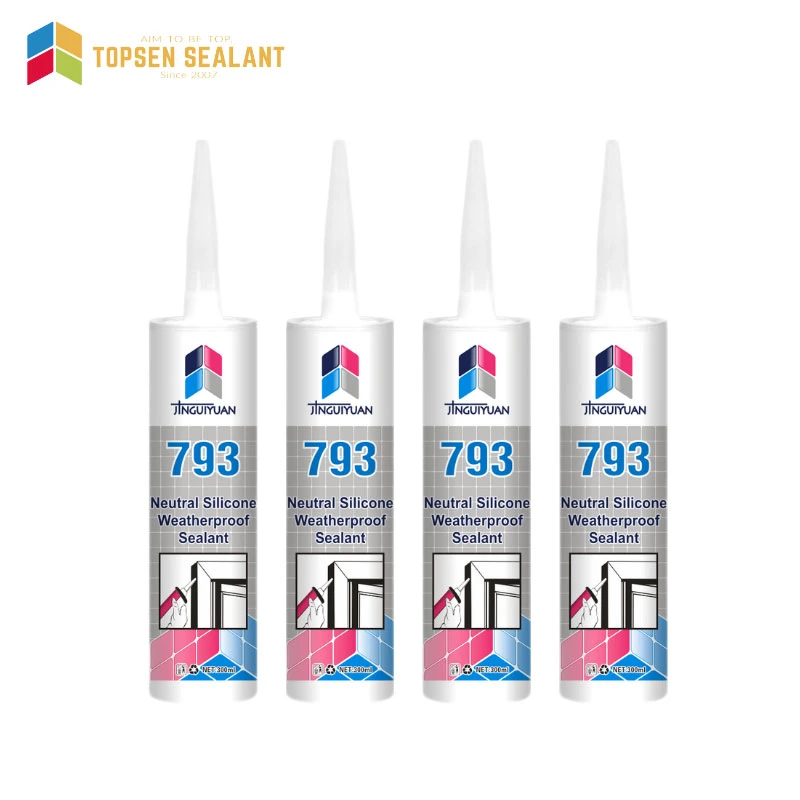 Natural Cure Adhesive Sealant Odorless Weatherproof for Glass Asian Silicon Sealant