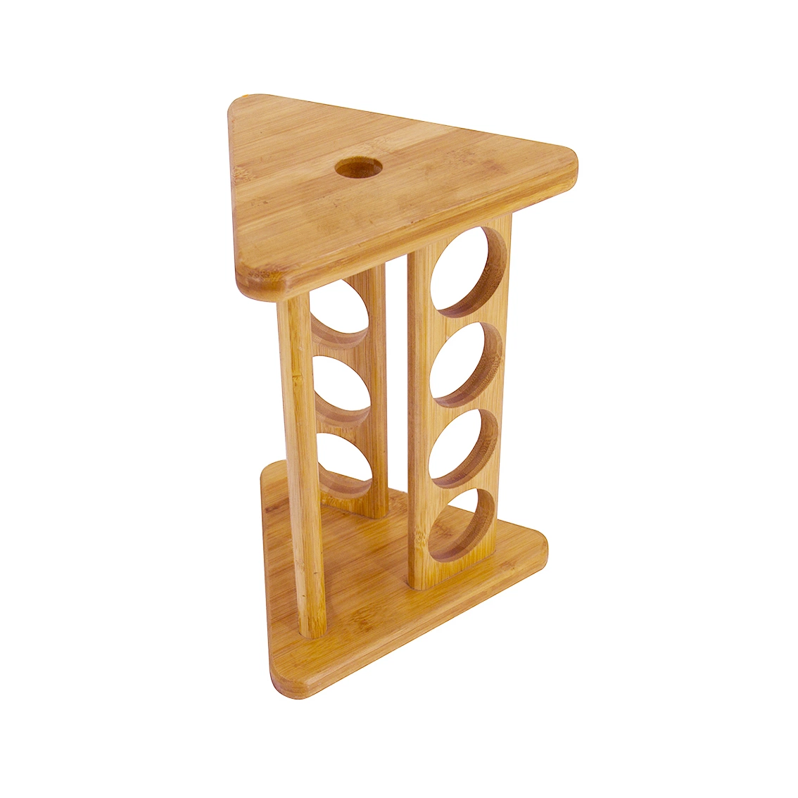 Factory Supply Home Kitchen Tabletop Storage 4 Tier Spinning Bamboo 16 Jar Revolving Spice Rack