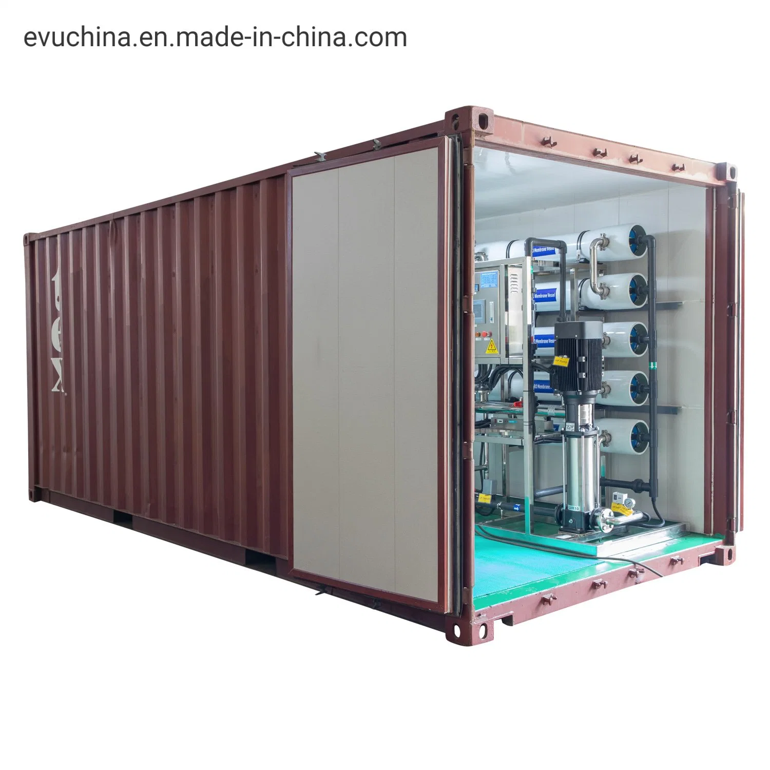 Containerized Brackish Water Reverse Osmosis Desalination System Sewage Treatment Equipment