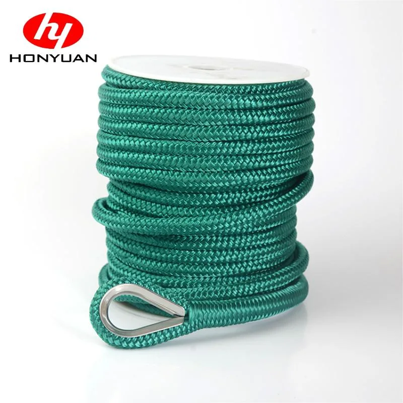 6 mm PP, polyester, nylon ligne d'ancrage cordes d'amarrage marines avec bobine, tige, tige, bobine