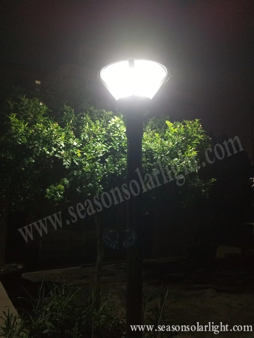 Alu. Top Housing Post Villa Lighting Outdoor Energy Saving Lamp Solar Garden Lighting with LED Light