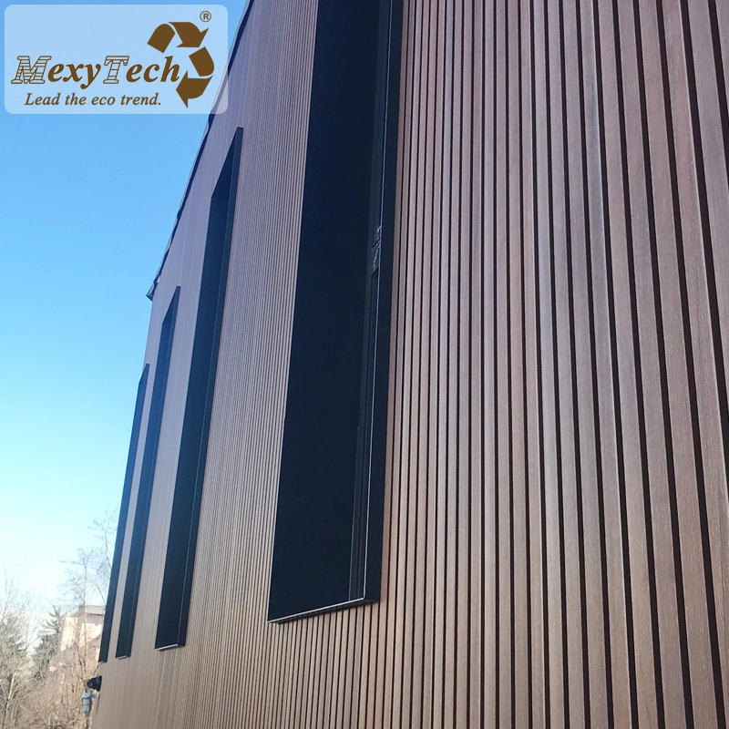 Наружная коэкструзия WPC Wall Board Building Exterior Decoration Wood Plastic Панель композитного покрытия