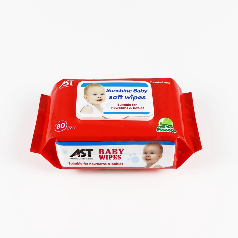 Professional Factory Made Cheap Organic Baby Wipe with Plastic Lid