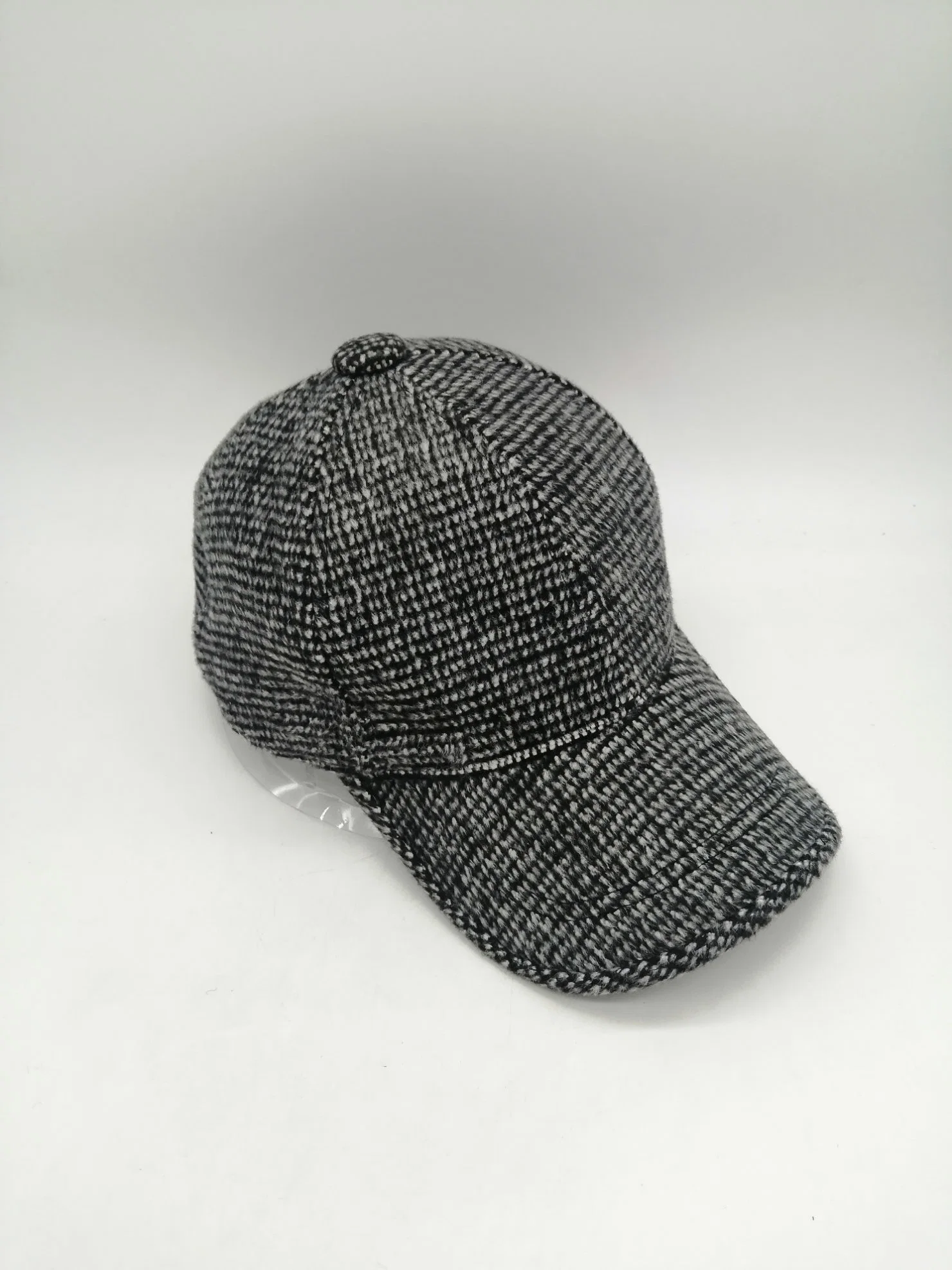 Winter Warm Baseball Cap 100% Polyester Tweed Outdoor Cold Protection Hat