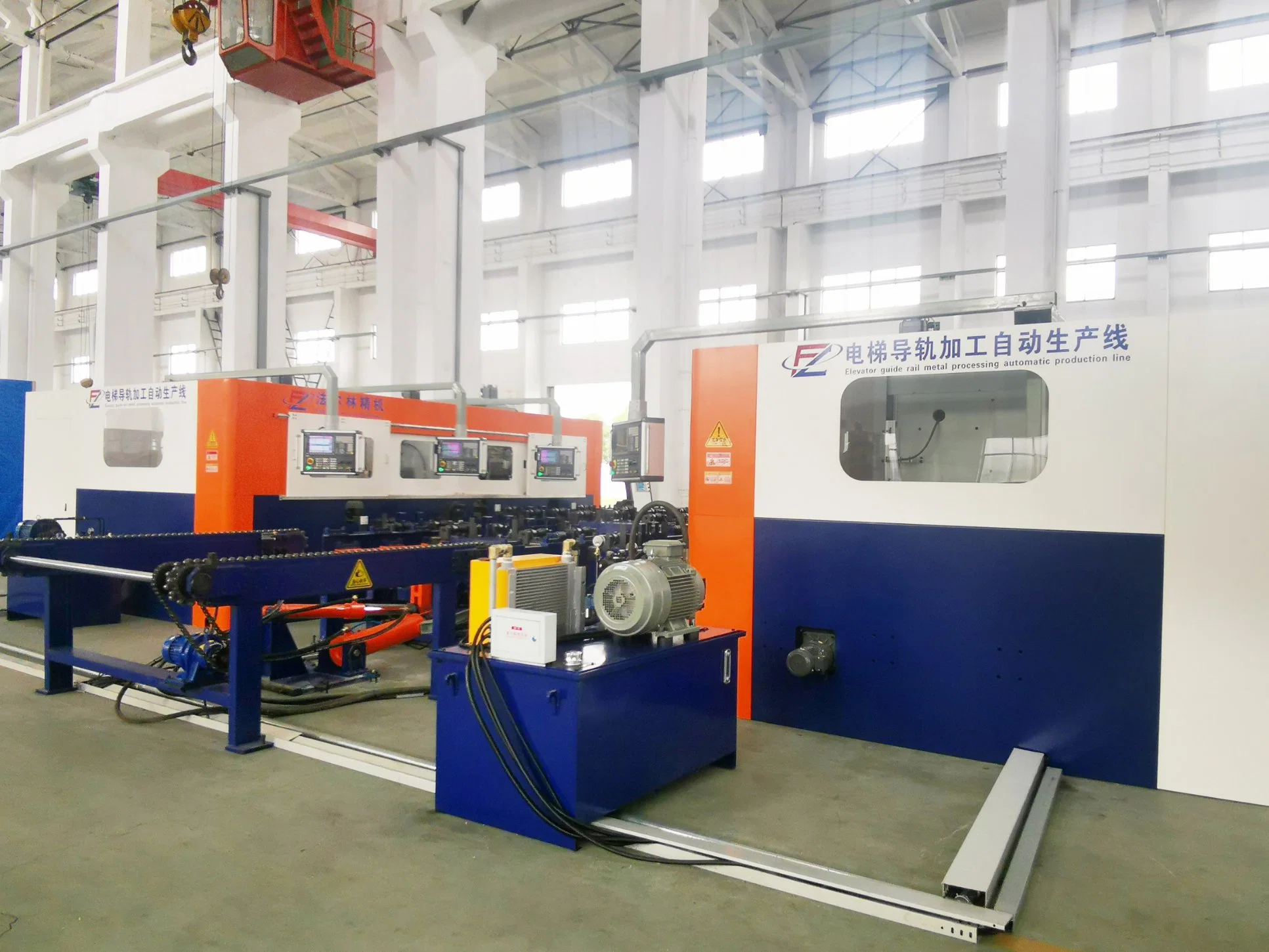 Hot Selling Elevator Guide Rail Metal Processing Automatic Production Line with Precision Bench Lathe