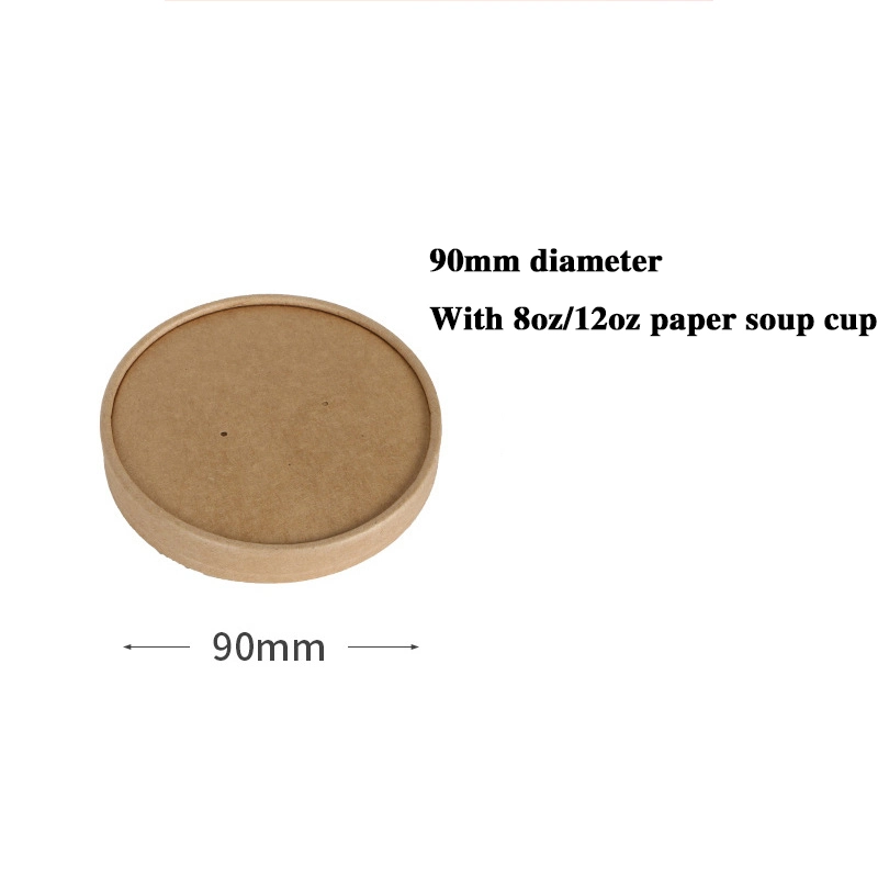 Récipients jetables pour aliments bols à soupe en papier Kraft brun
