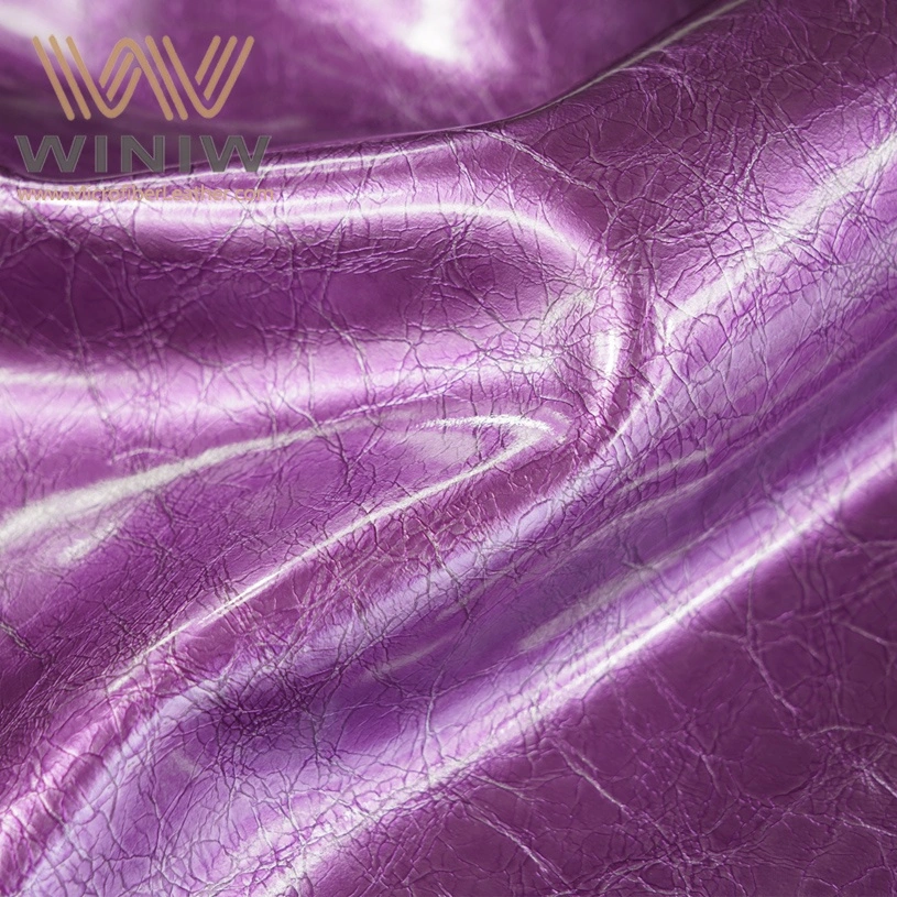 China Material Supplier High-Quality Microfiber Glossy Wear-Resistant Synthetic Artificial Leather