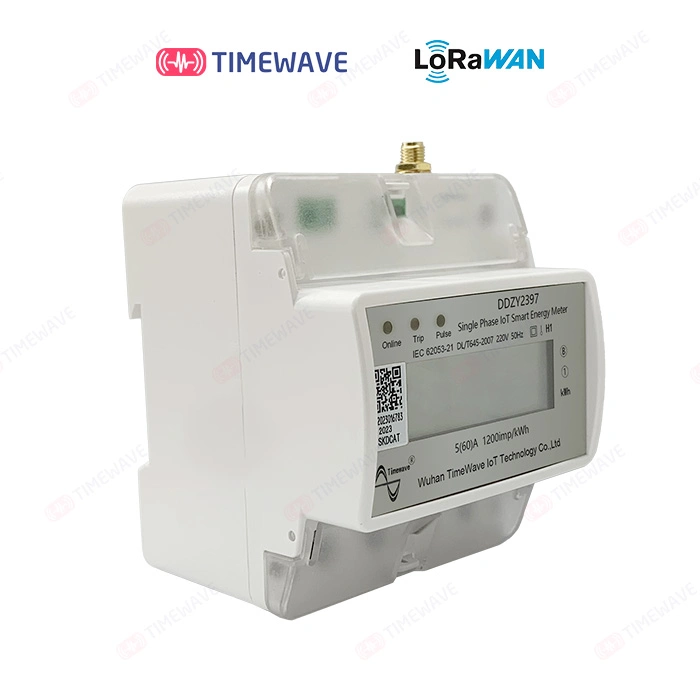 RS485 Single Phase Smart Electric Energy Meter with Guide Rail