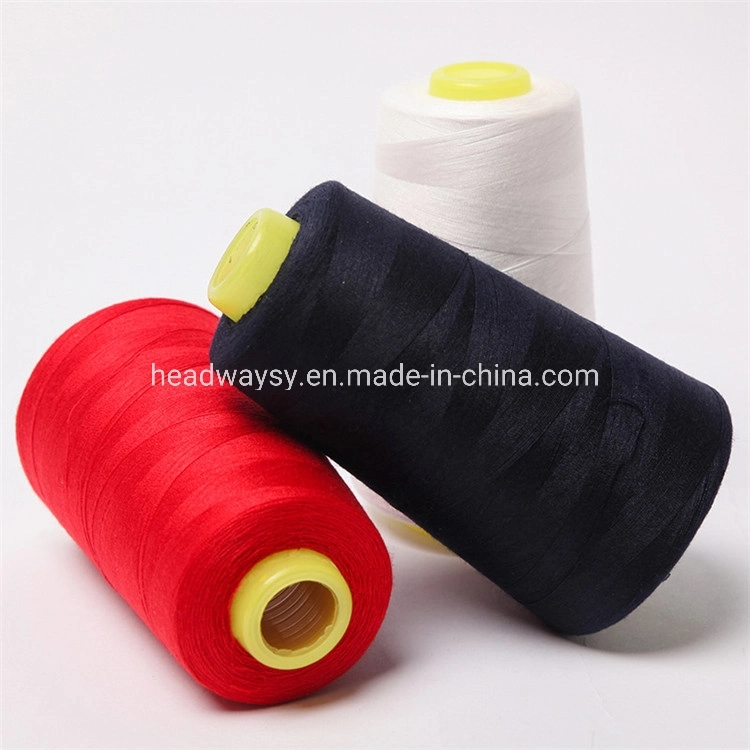 100% Polyester Sewing Thread Free Samples Dyed for Textile