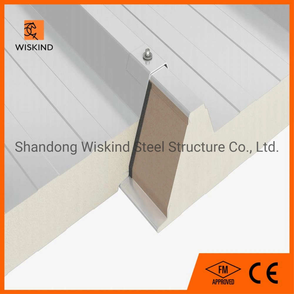 Heat Insulated Fireproof Expanded Polyurethane Sandwich Panels for Workshop /Warehouse