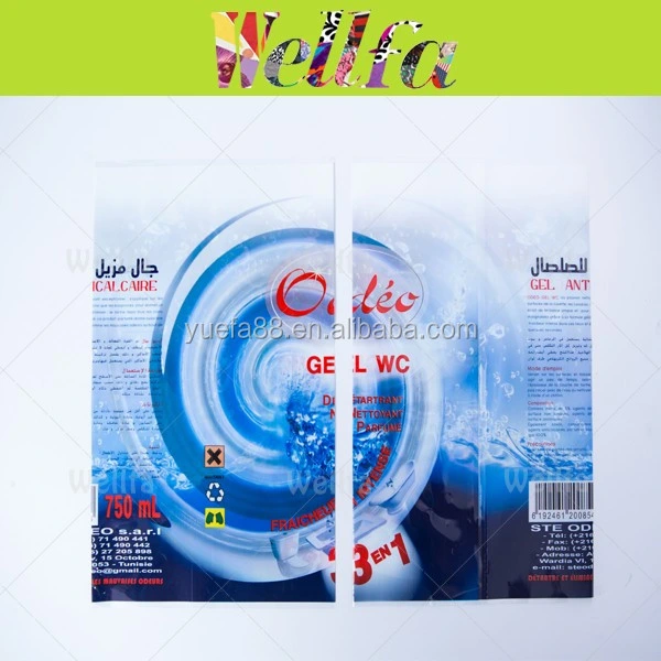 Etiketten Wasserflasche Etikett PVC Glas Kunststoff Wärme Soft Touch Beverage Printed Verpackung Verpackung Verpackung Aufkleber Haustier Schrumpfschlauch Custom