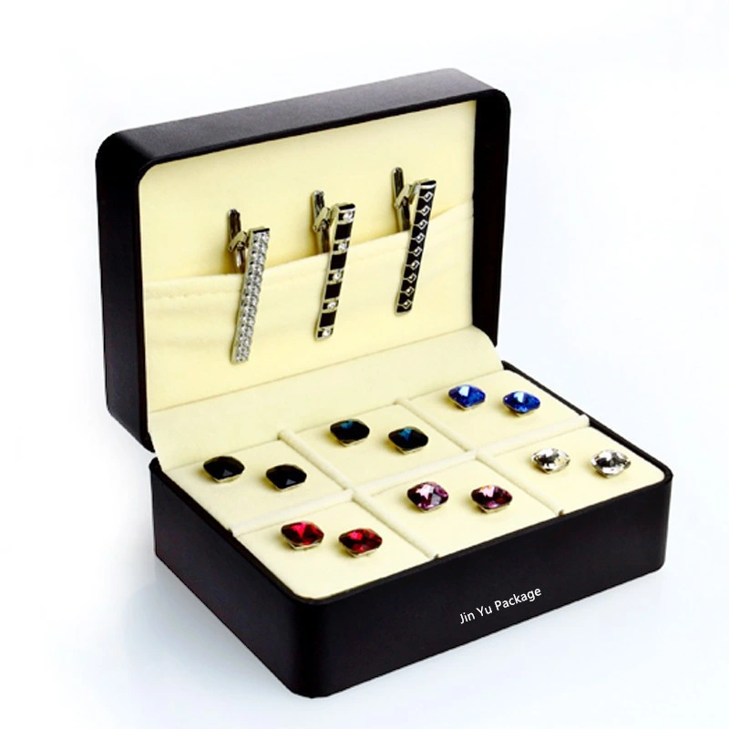 Customized Wholesale/Suppliers Jewelry Gift Cufflinks Tie Clip Display Storage Box