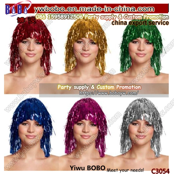 Tinsel Wig Party Items Halloween Party Supplies Party Afro Wig Novelty Yiwu Market Purchasing Agent (C3054)