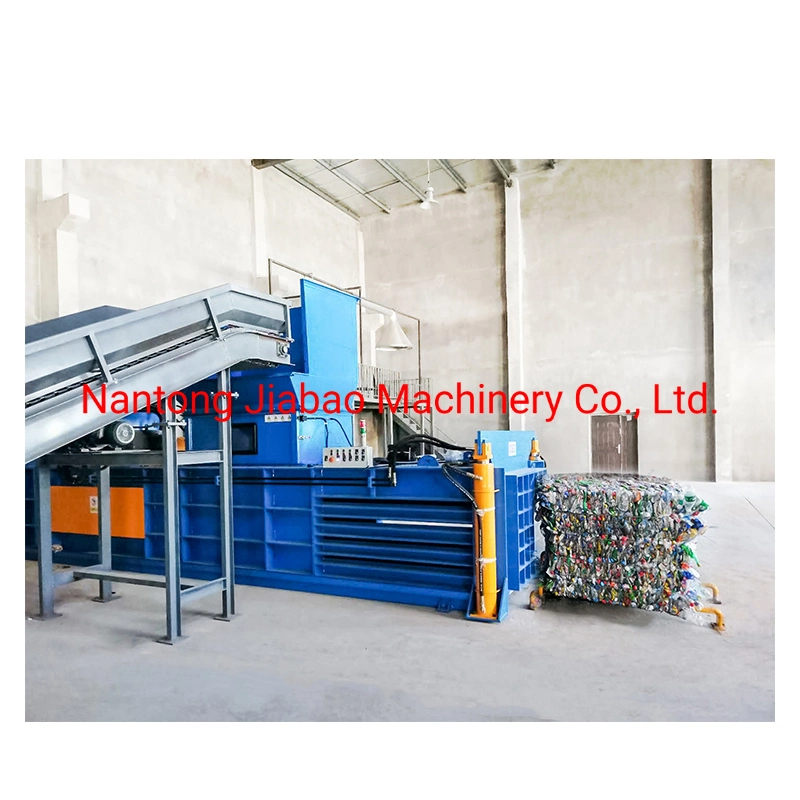 Good Performance Factory Directly Horizontal Plastic Baler Automatic Waste Plastic Bottle Baler with Door Design Heavy-Duty Big Capacity Waste Packing Machine