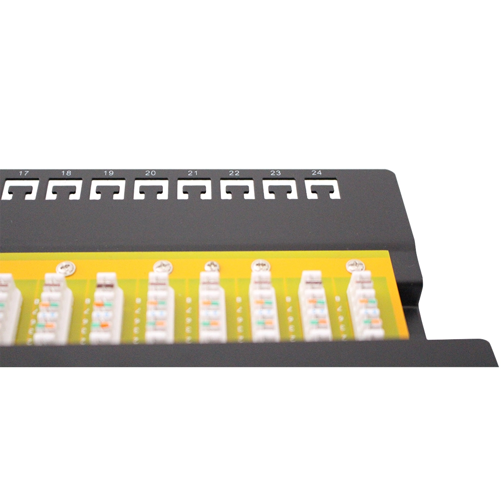 UTP CAT6 24 Ports Vertical Termination Patch Panel for 19inch Network Cabinet