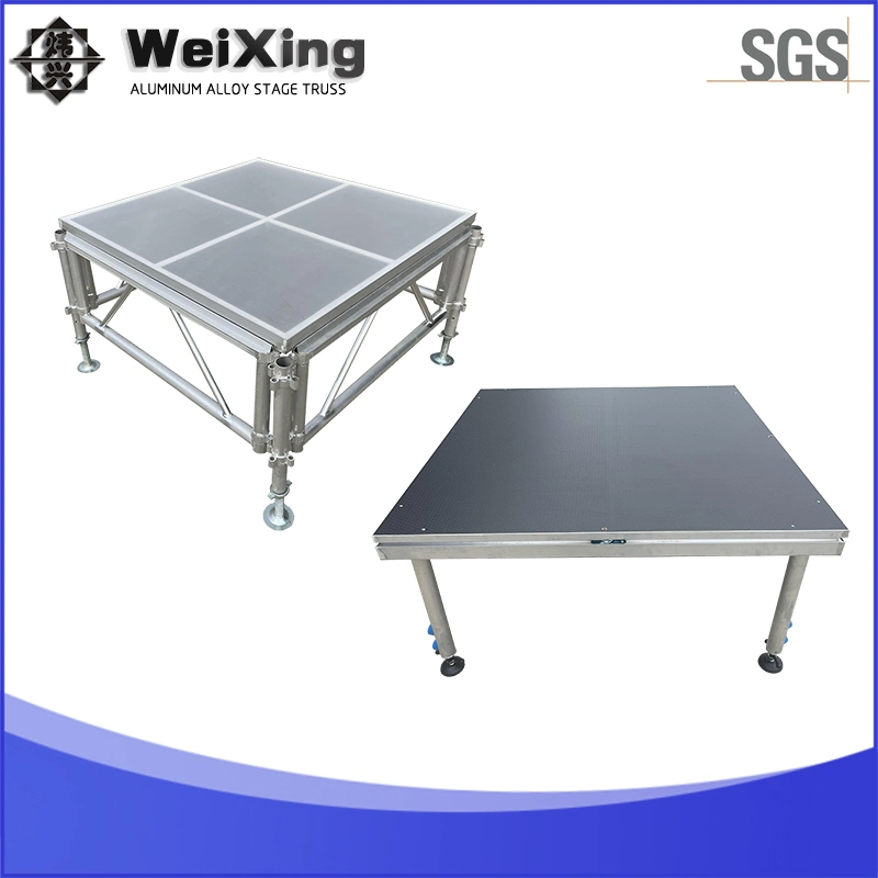 1*1m/1*2m Live Production Events Display Equipment Acrylic Aluminum Quick Assemble Stage