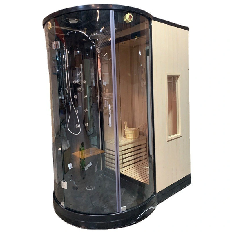 Sauna Cabin Combined Steam Bath and Shower Enclosure with Product Show