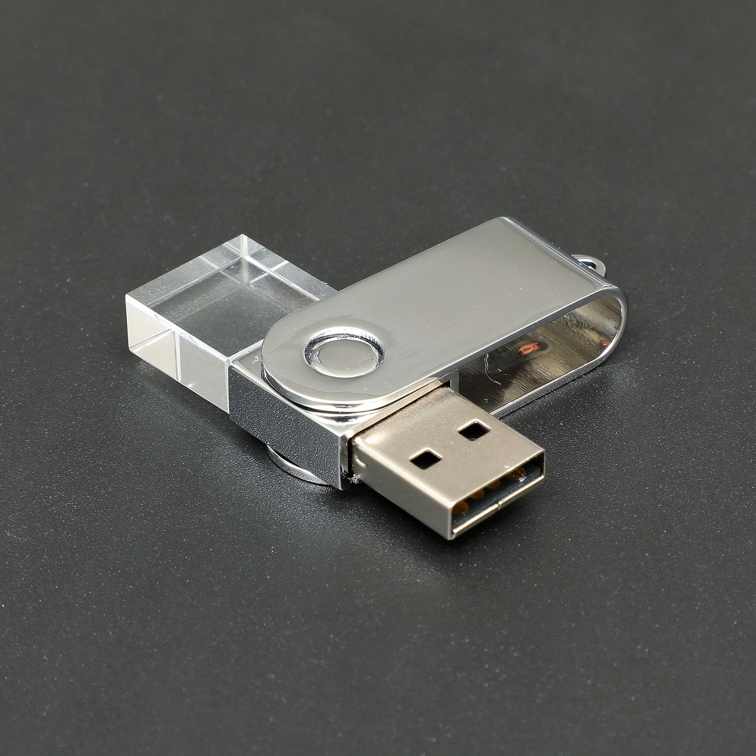 A luz de LED Crystal Logotipo Impressão caneta USB Flash Drive disco flash USB