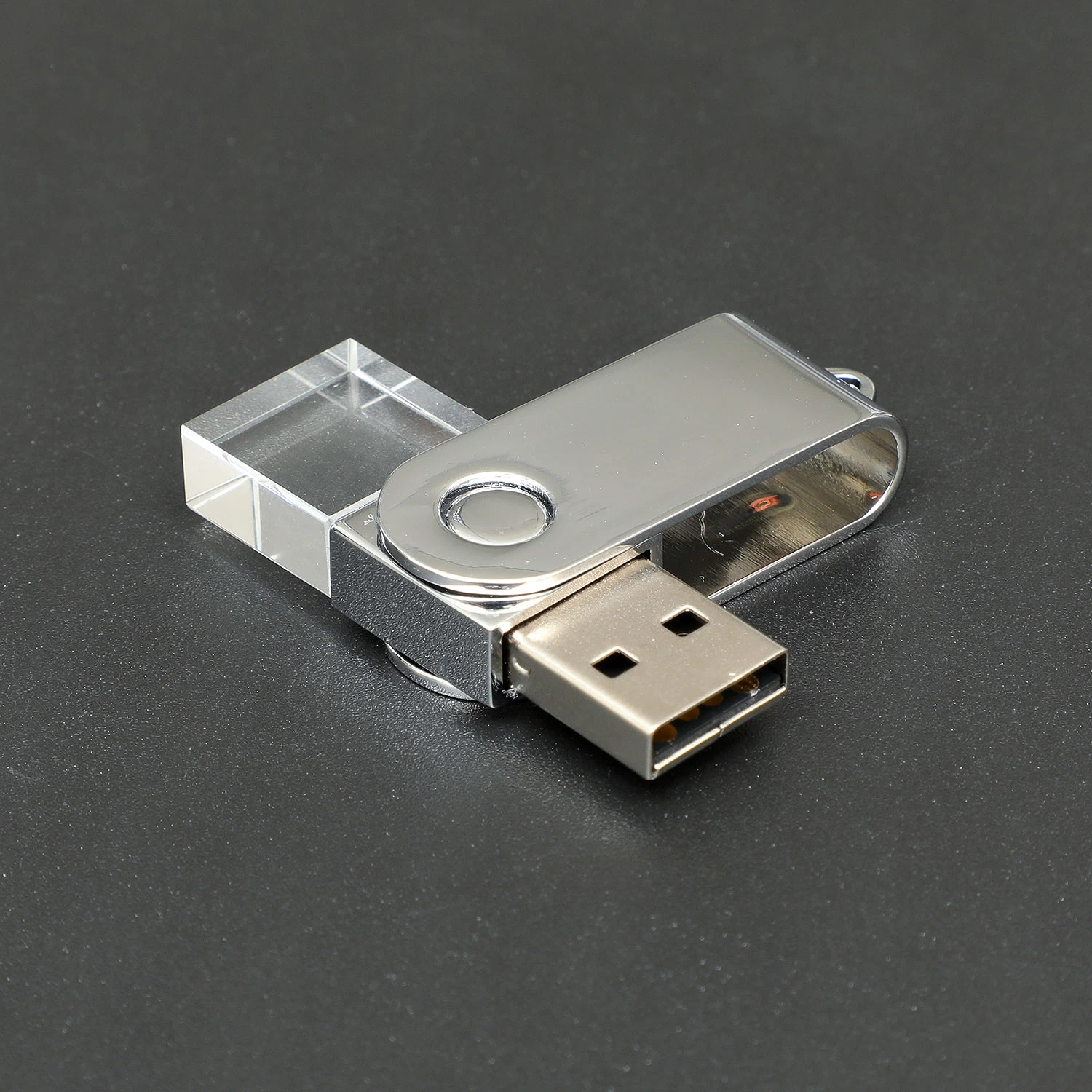 Светодиодный индикатор Crystal Печать логотипа USB Pen Drive флэш-диск USB флэш-накопитель