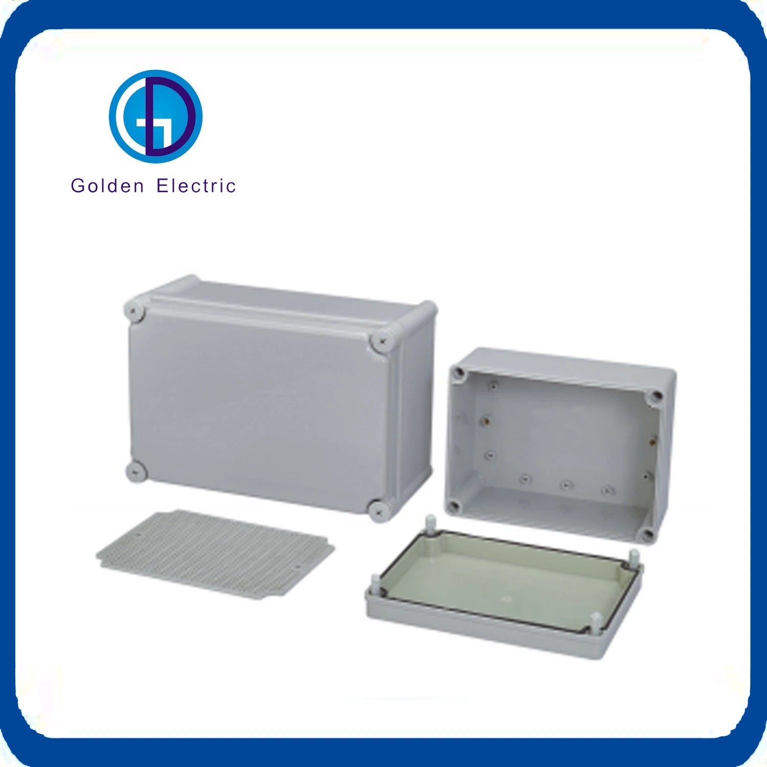 IP65 Jk Series Grey Outdoor Galvanized Electrical Enclosures Junction Boxes