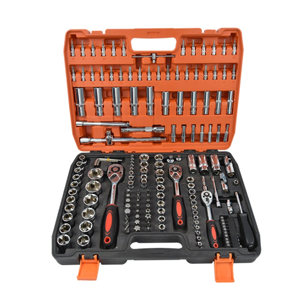 Комплект для торцевых ключей для ручного ящика инструментов шкафа 172 PCS Набор инструментов Авторемонт оборудования Автомобильные наборы