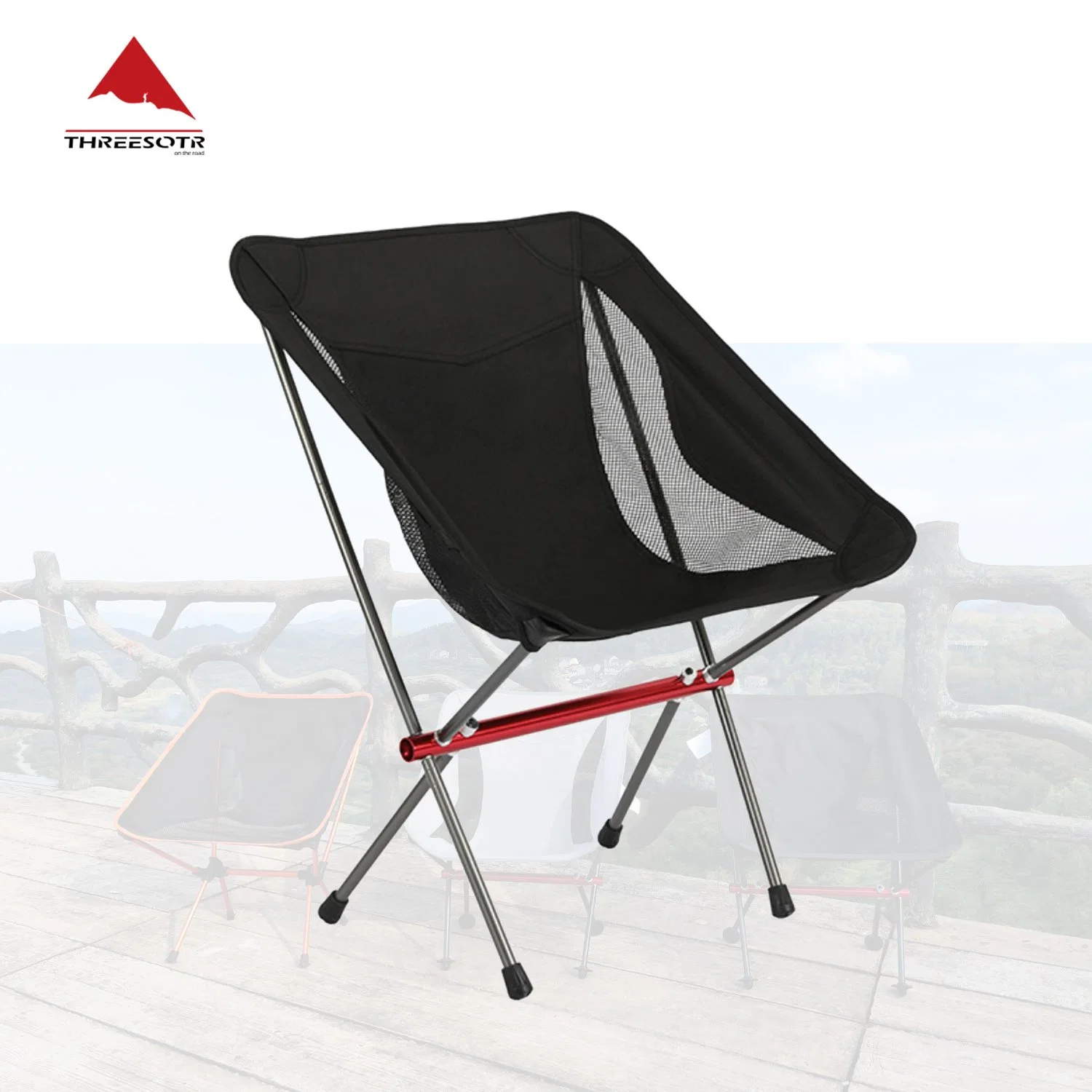 Chaise de jardin pliante portative en aluminium durable