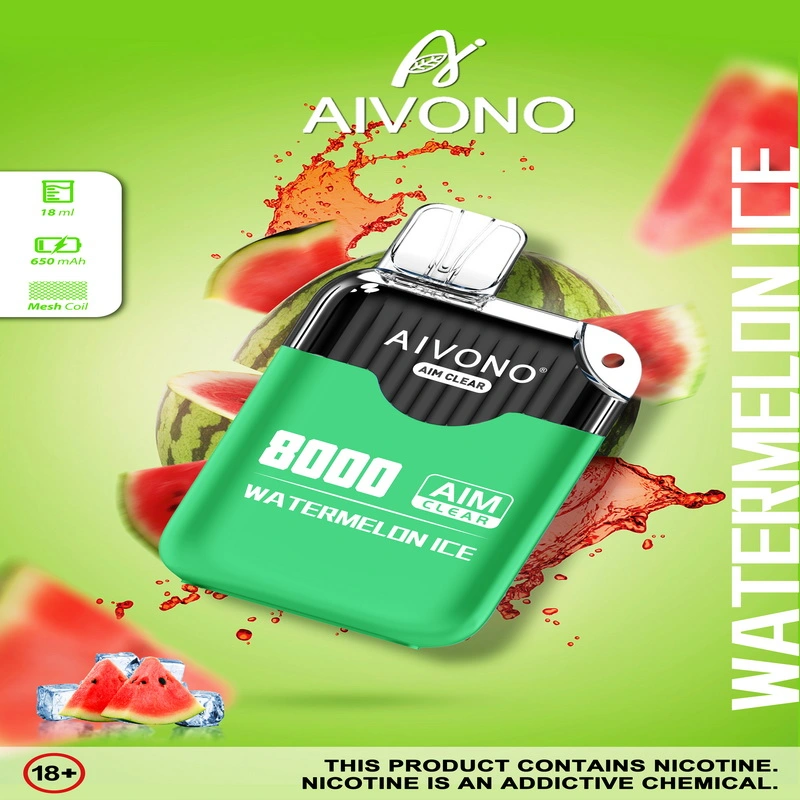 Aivono Marca Nuevo producto 8000 Puffs VAPE desechable Cigarette Fábrica de suministro directo