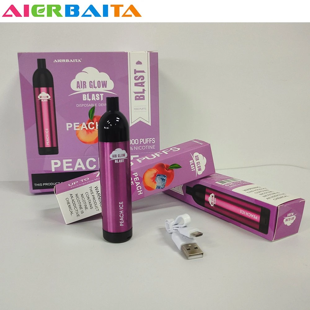 Europa mercado desechable VAPE 7000 Puffs 2% 0% cigarrillos electrónicos VAPE