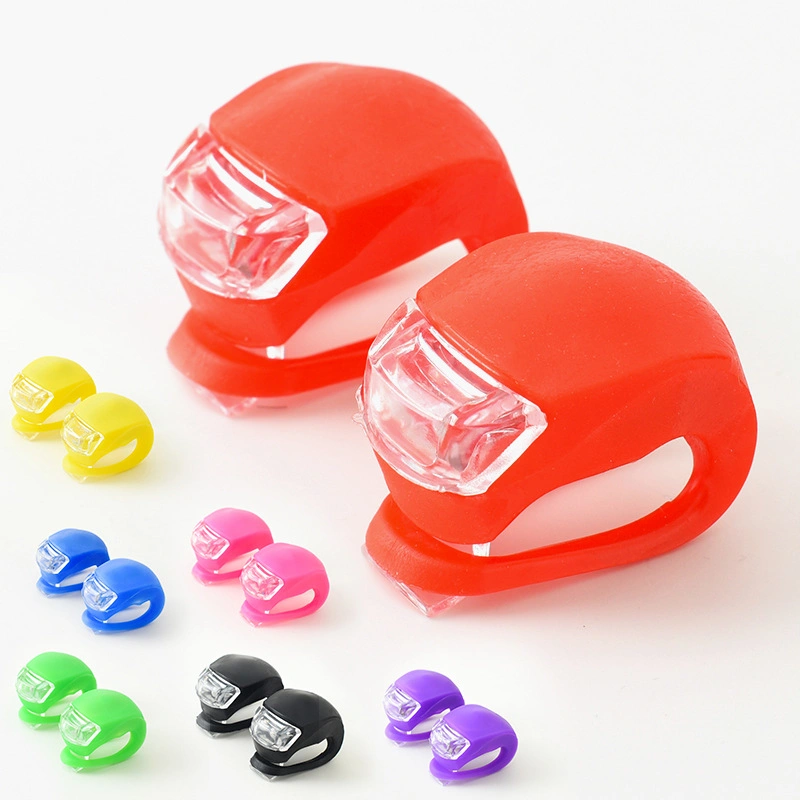 Bicycle Front Light Silicone LED Head Front Waterproof Cycling Bike Light