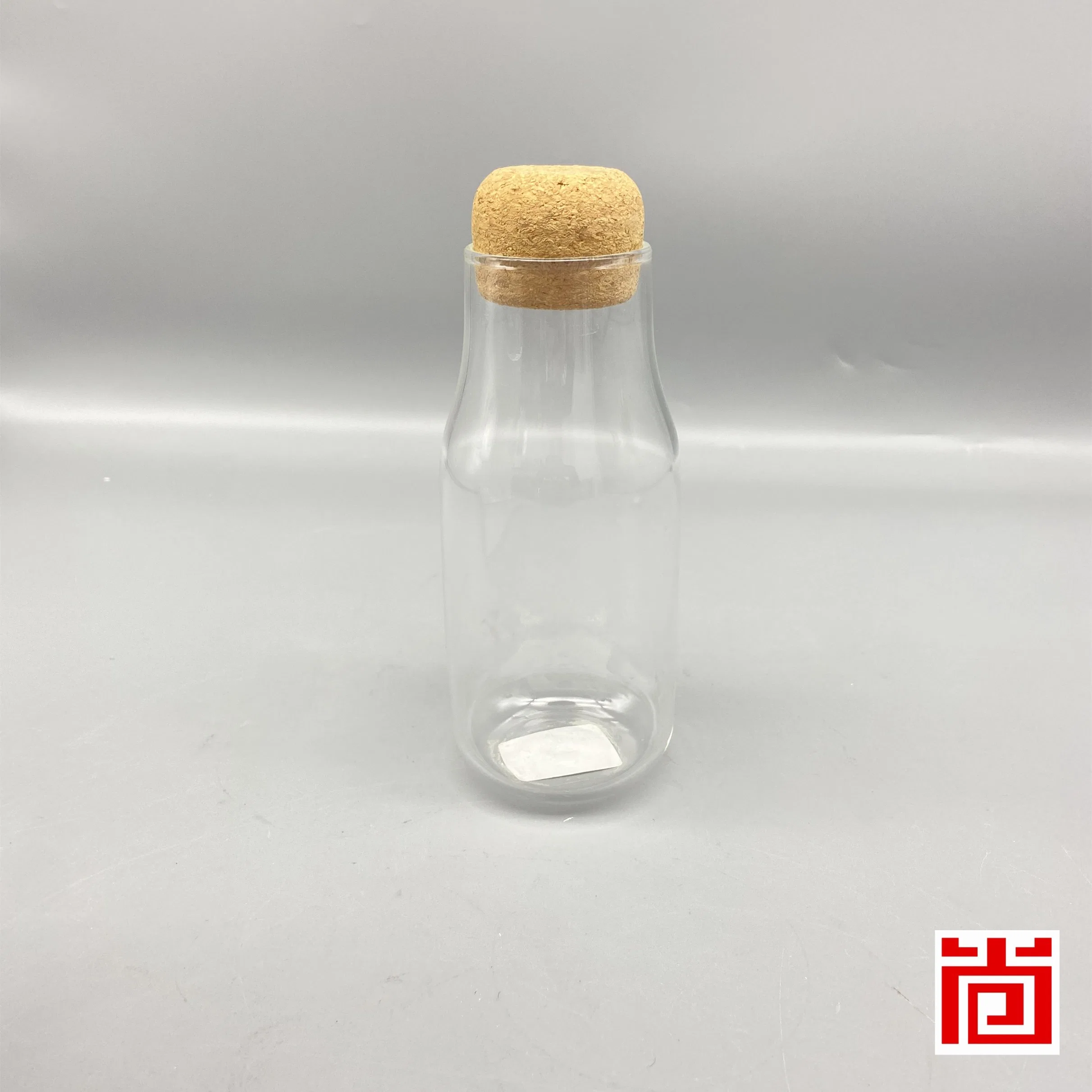 Set of 3 Borosilicate Glass Bottle/Glass Storage Jar/Glassware with Cork Lid for Kitchen